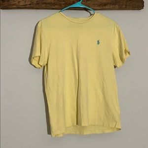 Yellow Ralph Lauren short sleeve shirt